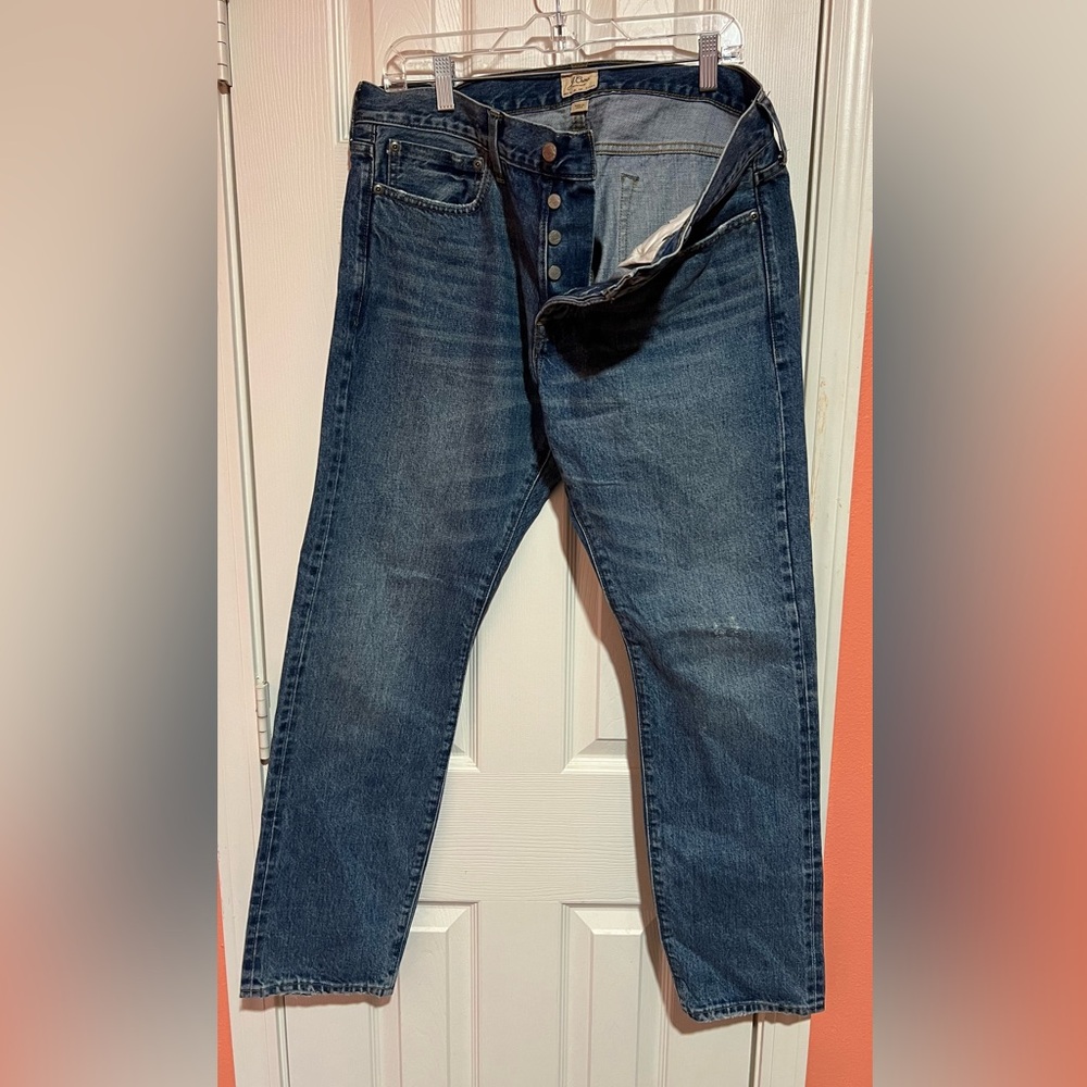 I.Crew Men's Blue Jeans Kaihara Denim Size 35